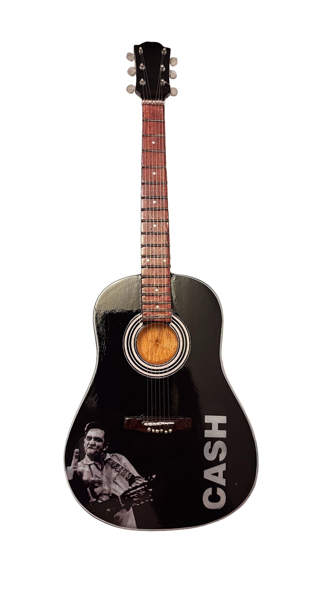 Johnny Cash 25cm replica guitar (No.37)