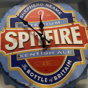 Giant Bottle top cap Clock 30cm - Choice of Design