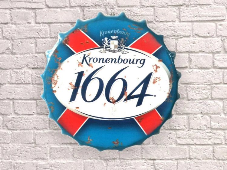 Kronenbourg 1664 large bottle top wall art