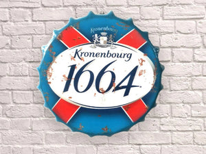 Kronenbourg 1664 large bottle top wall art
