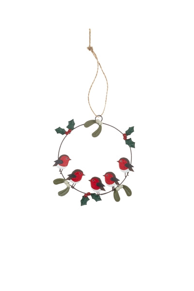 Shoeless joe Christmas Decoration - Robin Ring Hanger