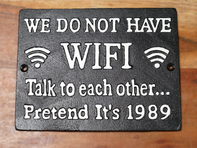 Large Funny Cast Iron Signs - Choice of Design