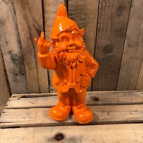 Stoobz Naughty gnome swearing (Orange) Medium