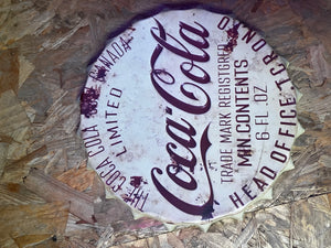 Giant Metal Bottle top cap 30cm - Choice of Design