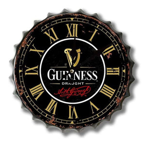 Wall Clock Bottle tops - Guinness