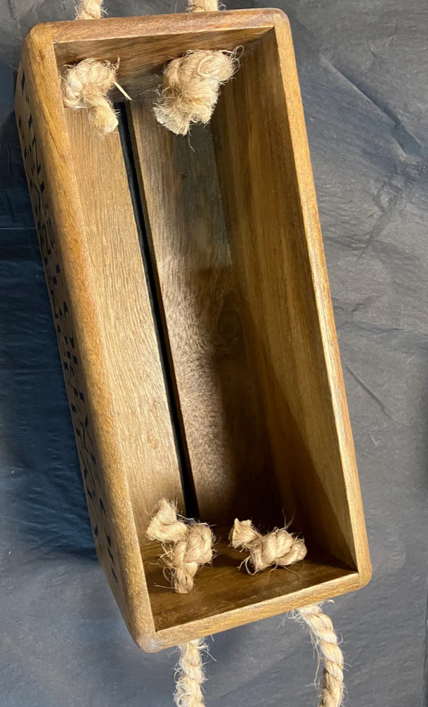 Wooden Roped Storage Box box - Choice of Design