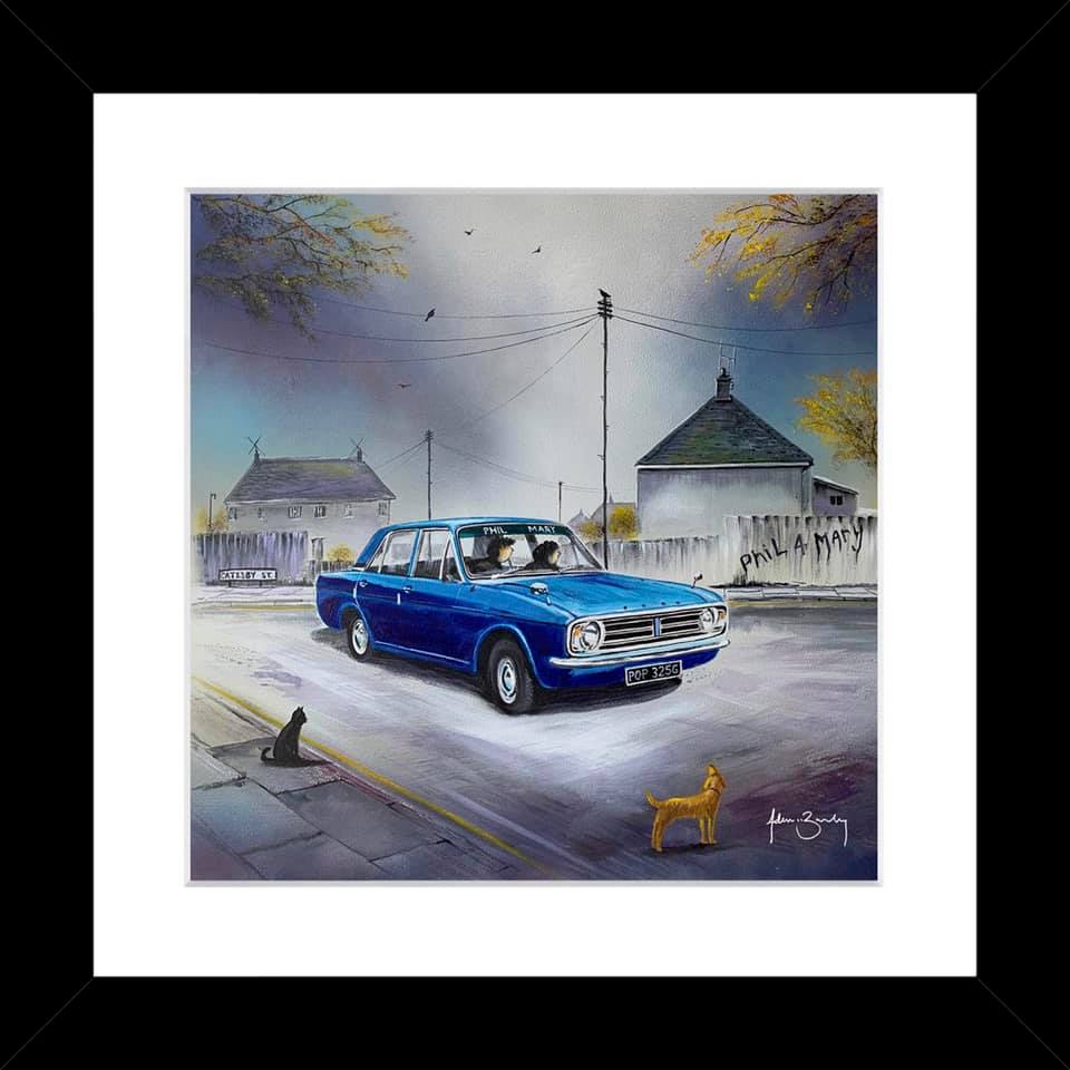 Ford Cortina Exclusive Adam Barsby Art Picture