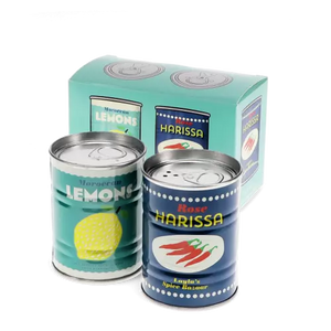 Metal Salt and Pepper Tins - Set Of 2