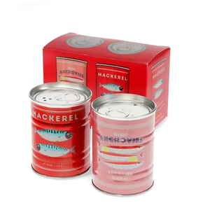 Metal Salt and Pepper Tins - Set Of 2