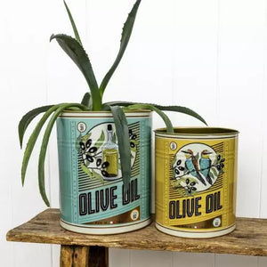 Metal Graphic Storage Tins - Set Of 2 XL
