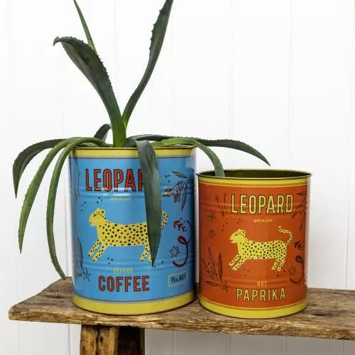 Metal Graphic Storage Tins - Set Of 2 XL