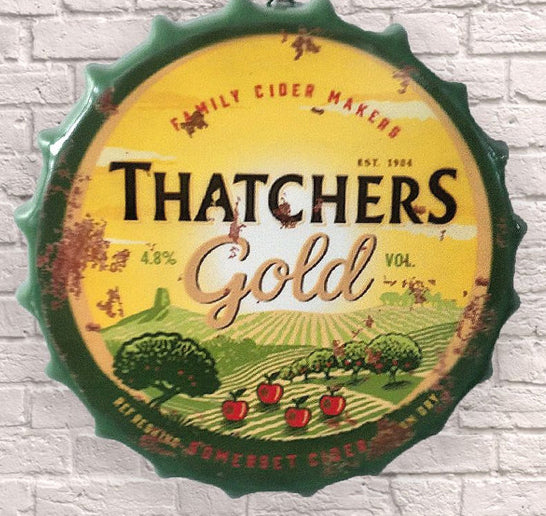 Thatchers Gold Large bottle top wall art