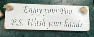 Rude toilet sign