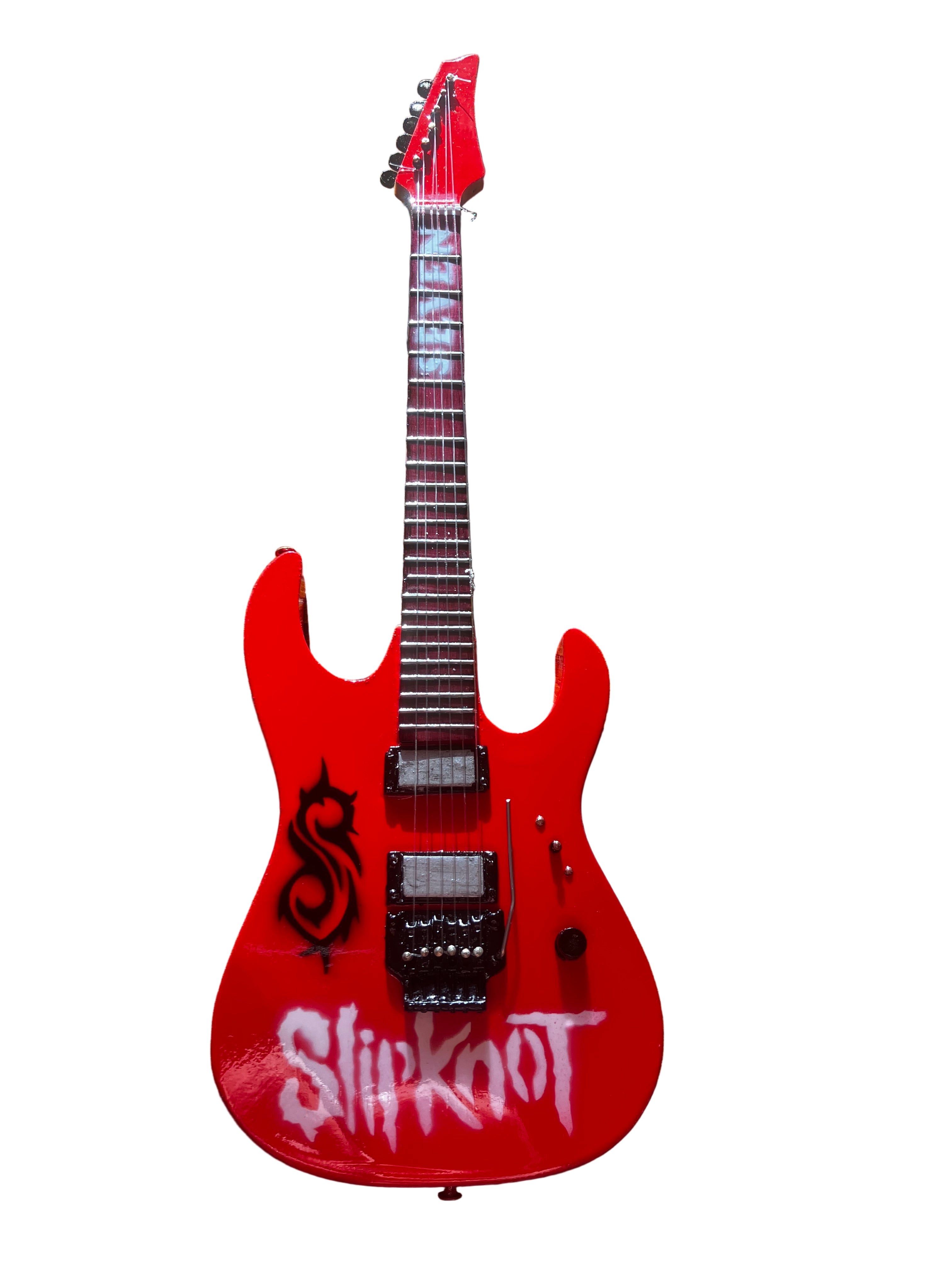 Slipknot 25cm Handmade wooden collectible replica miniature mini guitar with stand (No.79)
