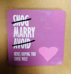Marriage coaster funny