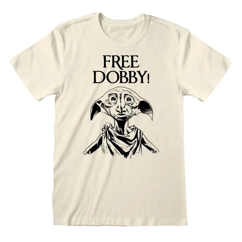Free Dobby Harry Potter Graphic T-Shirt For Adults 100% Cotton T Shirt