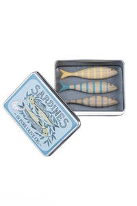 Shoeless Joe wooden Sardines in a tin