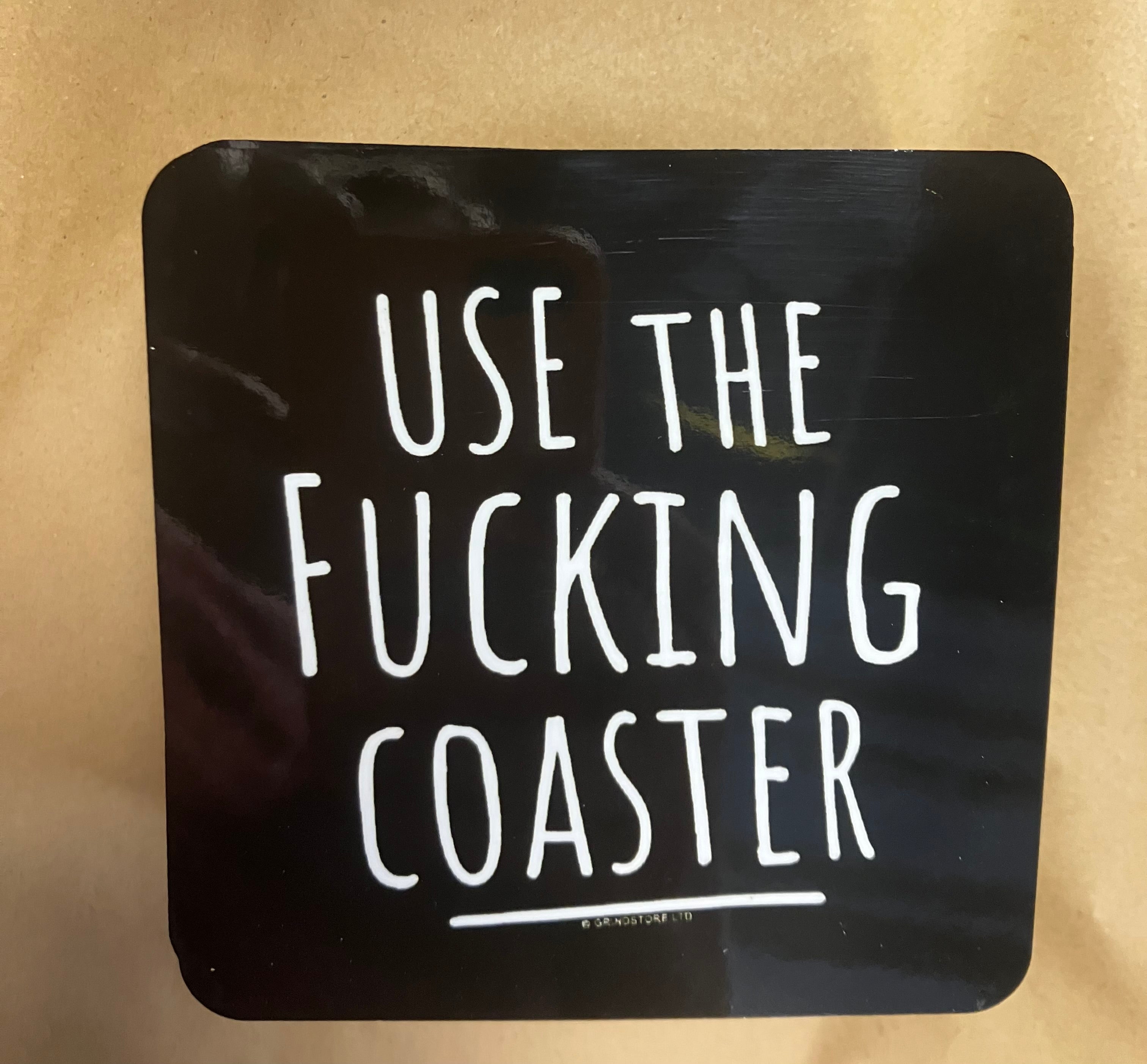 funny sweary coaster