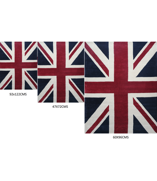 Great British Union Jack Heavy Duty Quality Wool Rugs - Choice of Size