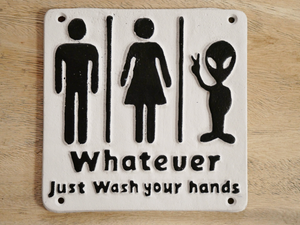Large Funny Cast Iron Signs - Choice of Design