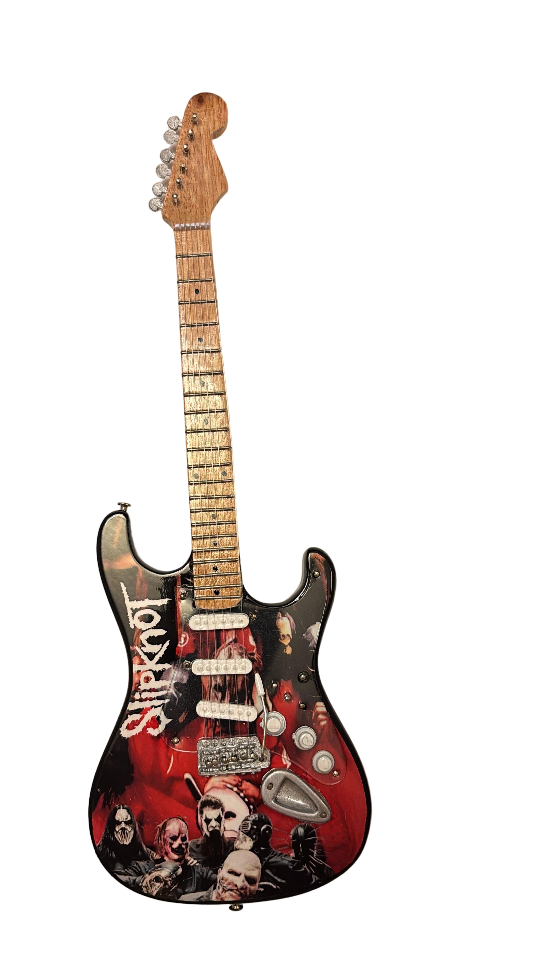 Slipknot 25cm Handmade wooden collectible replica miniature mini guitar with stand (No. 78)