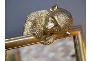 Monkey Gold Table Desktop Mirror - SALE