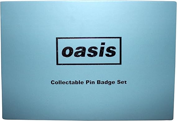 Official Licensed Oasis Pin Badge Boxed Set