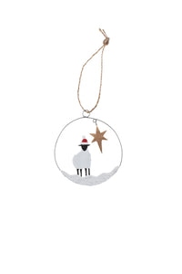 Shoeless joe Christmas Decoration - Sheep in Ring
