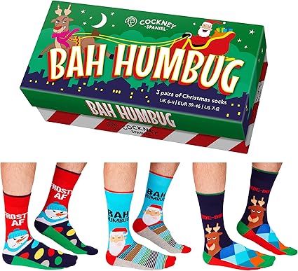 Bah Humbug funny socks