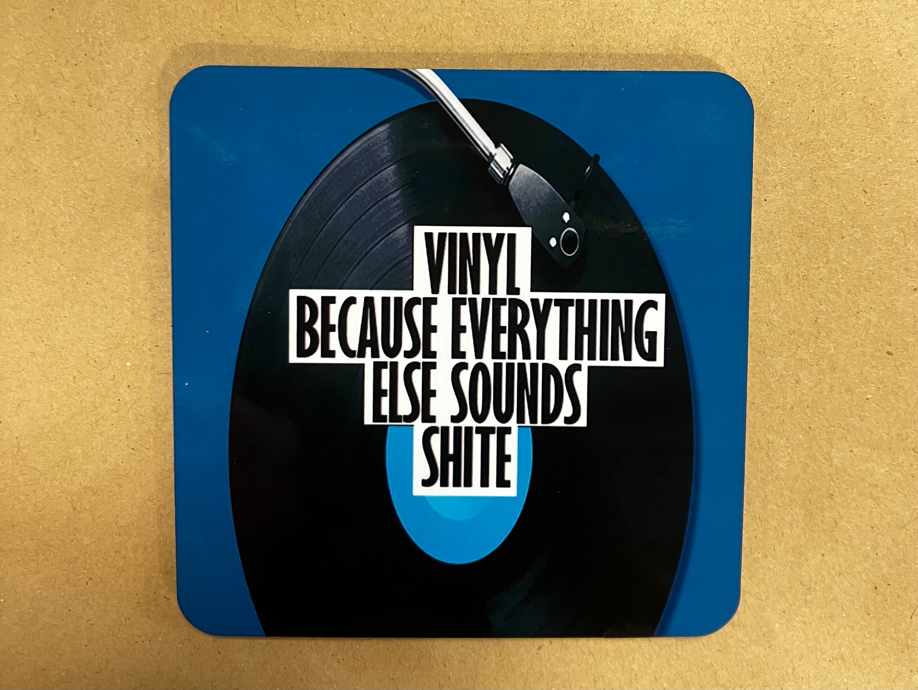 Vinyl lover coaster