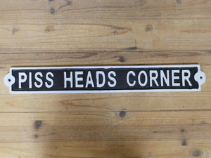 Large Funny Cast Iron Signs - Choice of Design