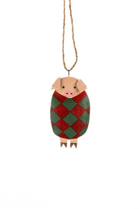 Shoeless joe Christmas Decoration - Pig in Blanket Hanger