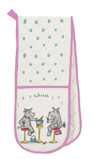 Funny Whino Rhino oven gloves