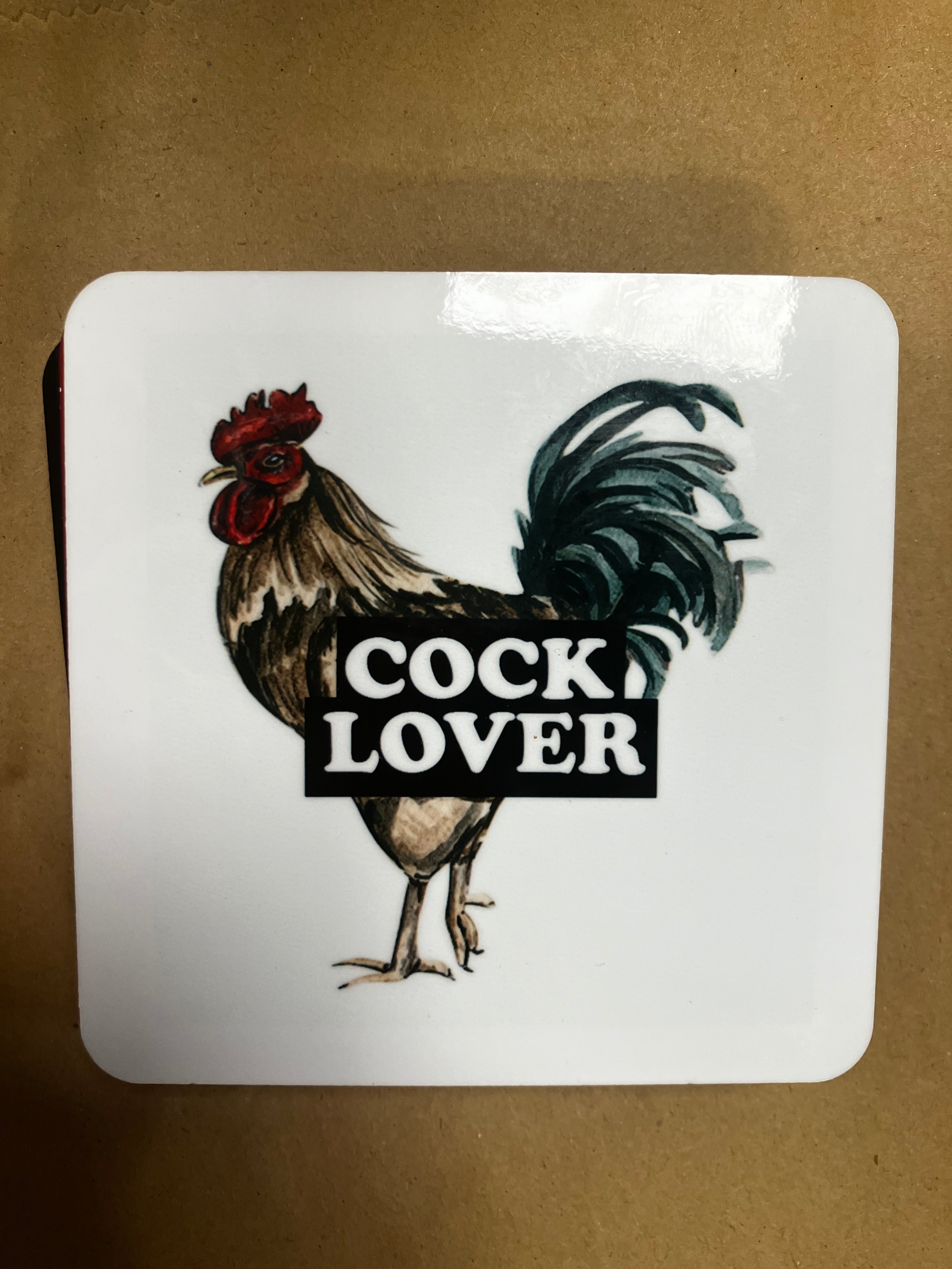 Cock lover coaster