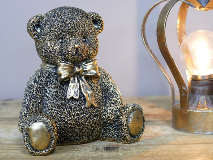 Golden Teddy Bear Ornament