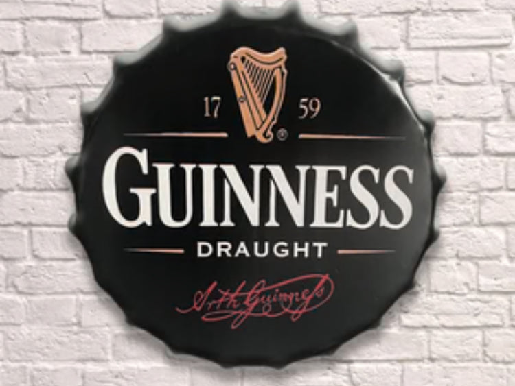 Guiness large bottle top wall art