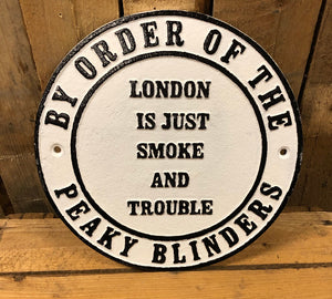 Large heavy cast iron sign - Choice of Designs