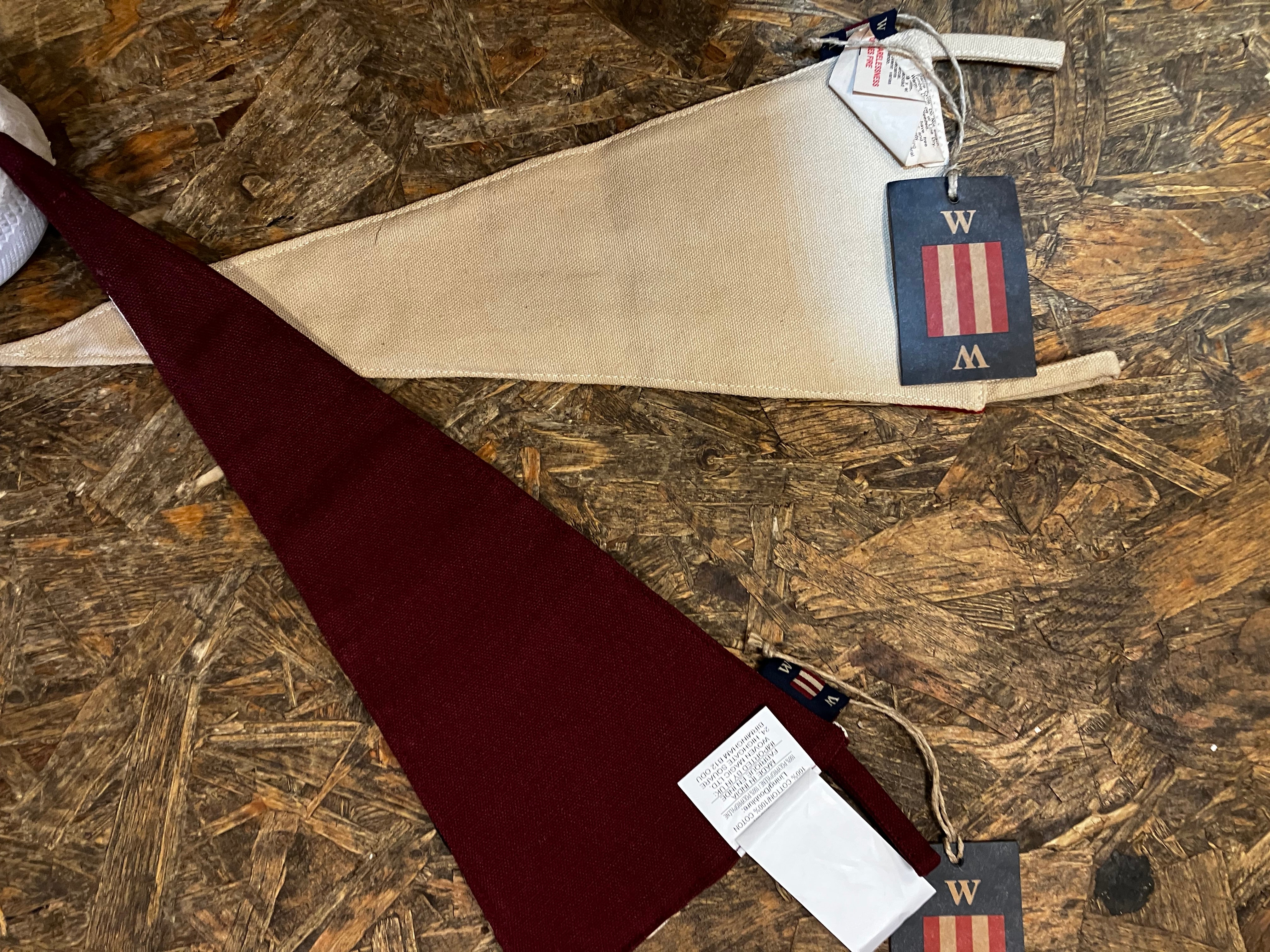Union jack pennants reverse side
