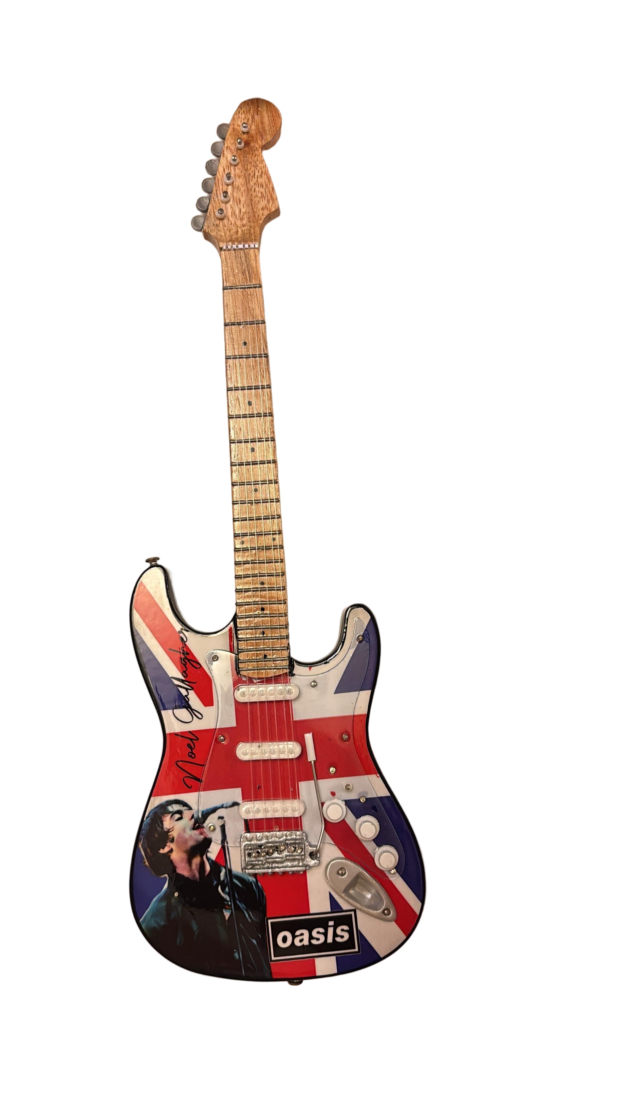 Oasis Union Jack 25 cm Replica Guitar (Liam Graphic) (No.61)