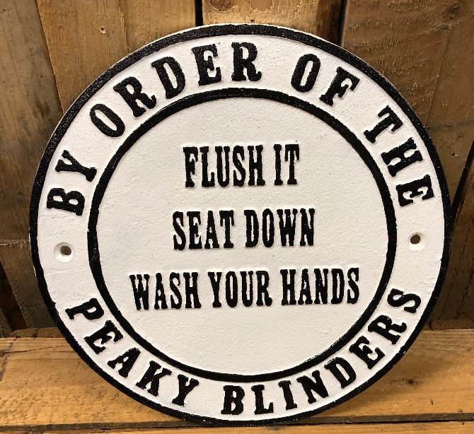 Large heavy cast iron sign - Choice of Designs