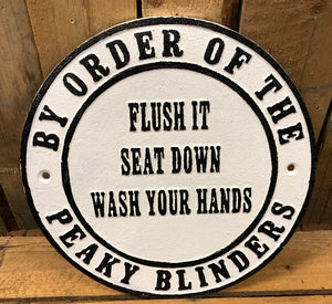 Large heavy cast iron sign - Choice of Designs
