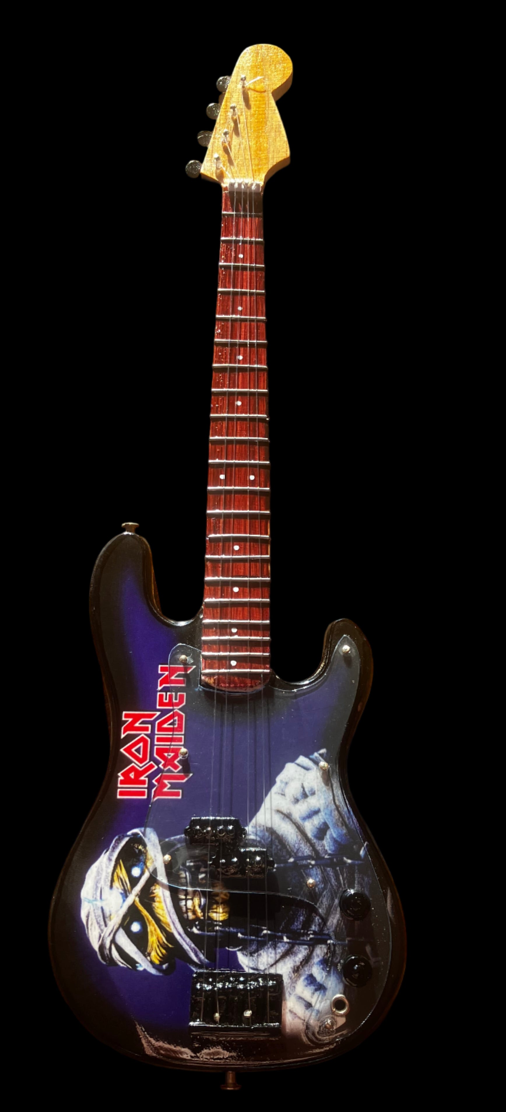 Iron Maiden 25cm Handmade wooden collectible replica miniature mini guitar with stand (no.32)