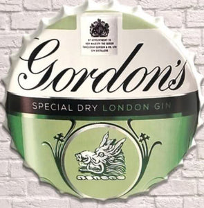 Gordon's Gin bottle top wall art