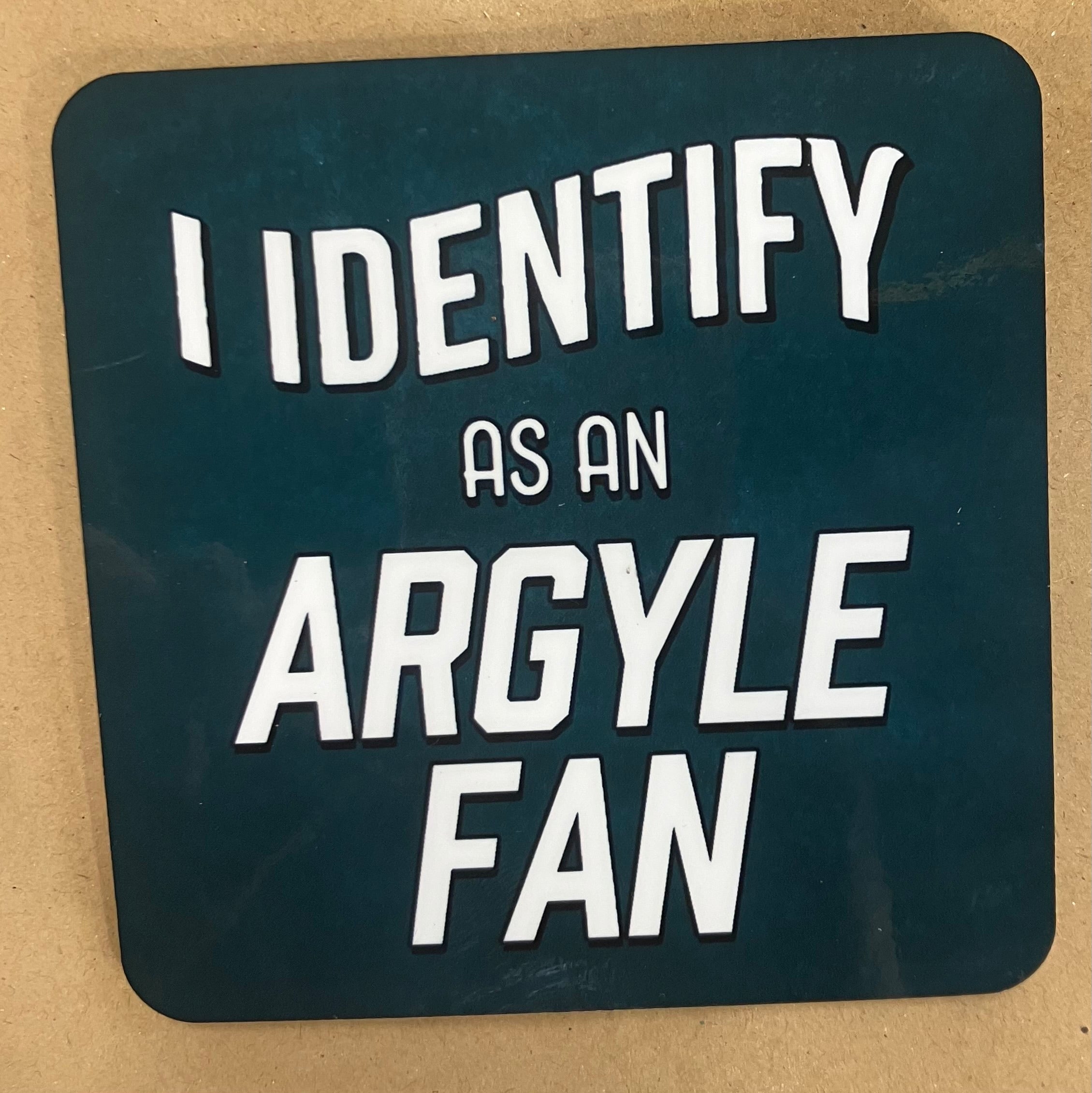 Football coasters - Argyle
