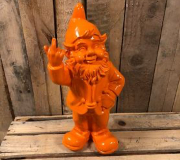 Stoobz Naughty colourful gnome swearing large - choice of colour
