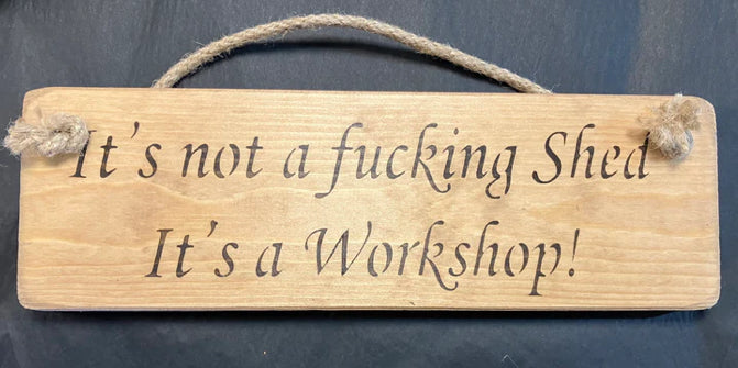 Wooden sign workshop