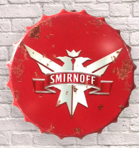 Giant Metal Bottle top cap 30cm - Choice of Design