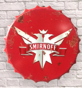 Giant Metal Bottle top cap 30cm - Choice of Design