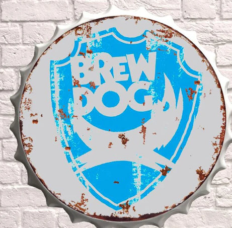 Giant Metal Bottle top cap 30cm - Choice of Design