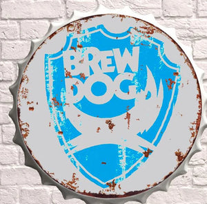 Giant Metal Bottle top cap 30cm - Choice of Design